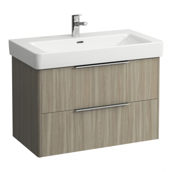 Spintelė praustuvui Laufen BASE 809x438x515 mm, su dviem stalčiais, praustuvui 813965, spalva- šviesi guoba 